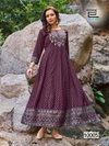 Encounter Vol 10 By Blue Hills Foil Printed Long Anarkali Kurtis Wholesale Shop In Surat